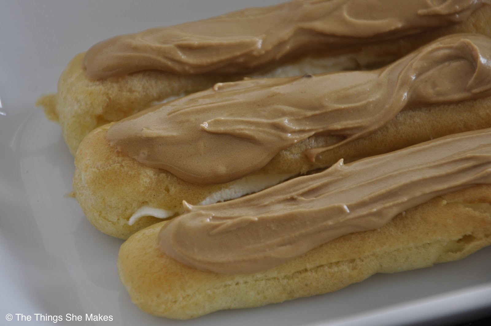 How to Make Coffee Cream Eclairs The Things She Makes