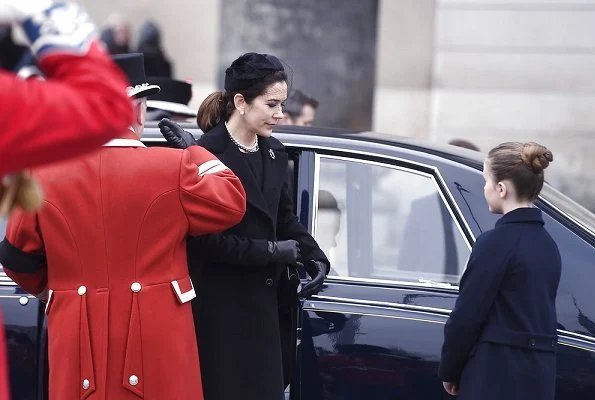 Queen Margrethe, Crown Princess Mary, Prince Christian, Princess Isabella, Princess Josephine, Princess Marie and Princess Athena