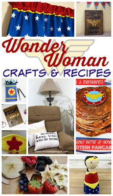 Wonder Woman inspired crafts and recipes for #MovieMonday !