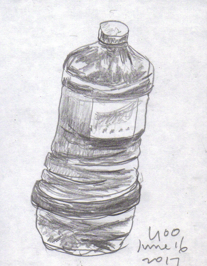 Yoo Drawing: Water bottle sketch