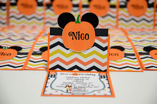 pumpkin invitations, halloween party, mickey mouse party