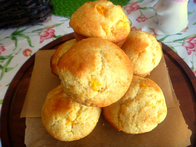 Golden Nugget Muffins: Tender hot muffins bursting with the sweet bits of juicy tangerines - Slice of Southern