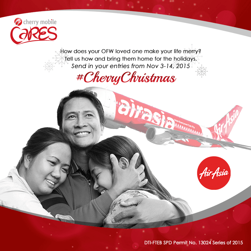 Few More Days Left, Make Sure To Send Your Entries For The Cherry Christmas OFW Promo Before November 14, 2015!