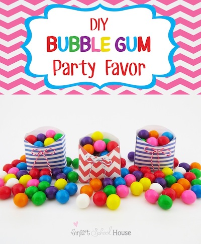 #DIY Bubble Gum Party Favor