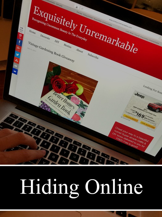 Hiding Online