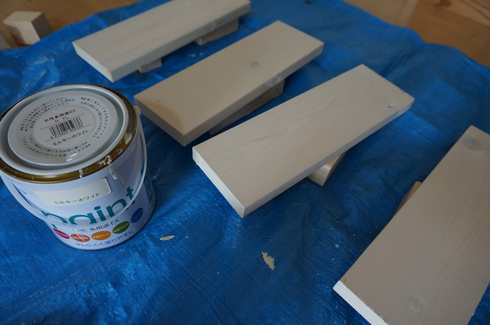 アサヒペン 水性多用途ＥＸ ３Ｌ ミルキーホワイト ６缶セット 塗装