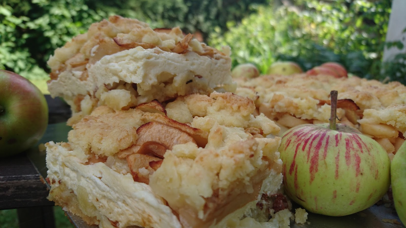 Apfelkuchen mit Quarkfüllung und Kokosstreuseln | Paula_jk