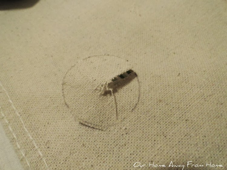 Our Home Away From Home NO SEW OUTDOOR DROP CLOTH CURTAINS WITH GROMMETS