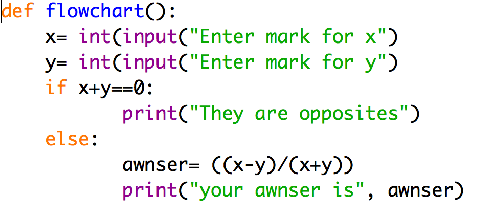 PYTHON CODING IGCSE