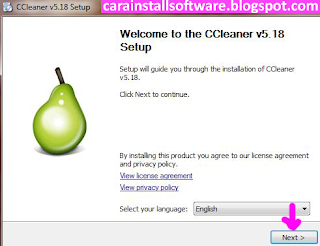 Cara Install CCleaner installer ccleaner windows 8