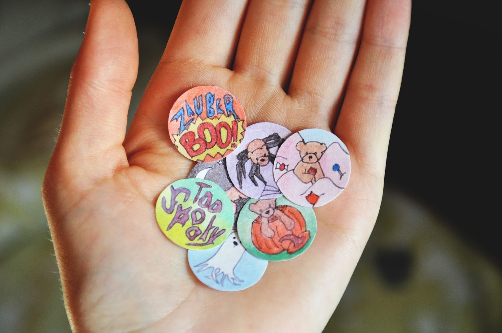 Zauberbear: Free Printable Halloween Stickers!