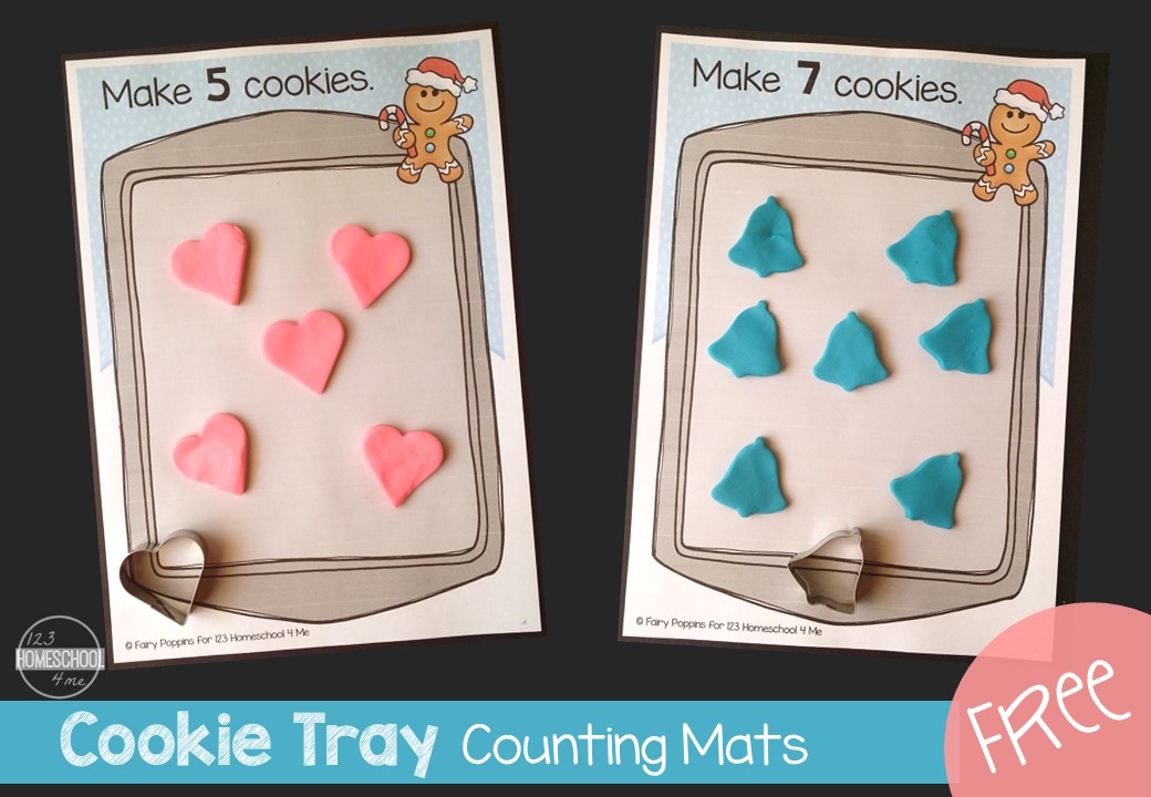 FREE Cookie Tray Counting Mats