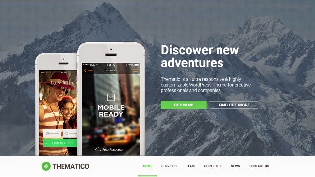 Thematico - One Page Drupal Theme