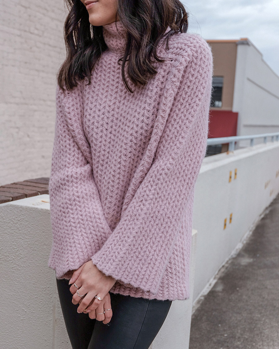 chunky knit sweater outfit ideas, cute winter outfits to try now