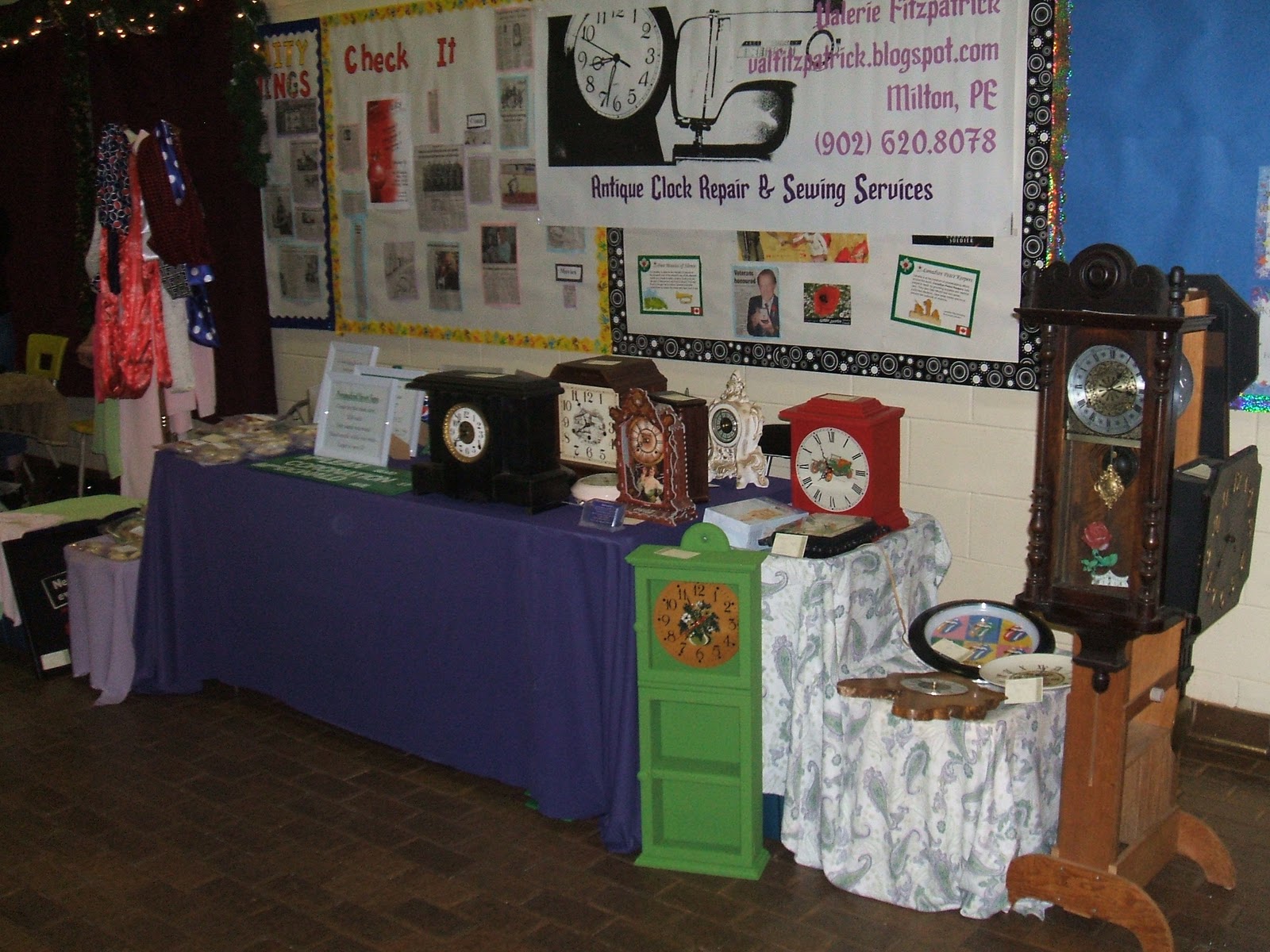 Valerie Fitzpatrick Antique Clock Repair & GlutenFree Baking At The