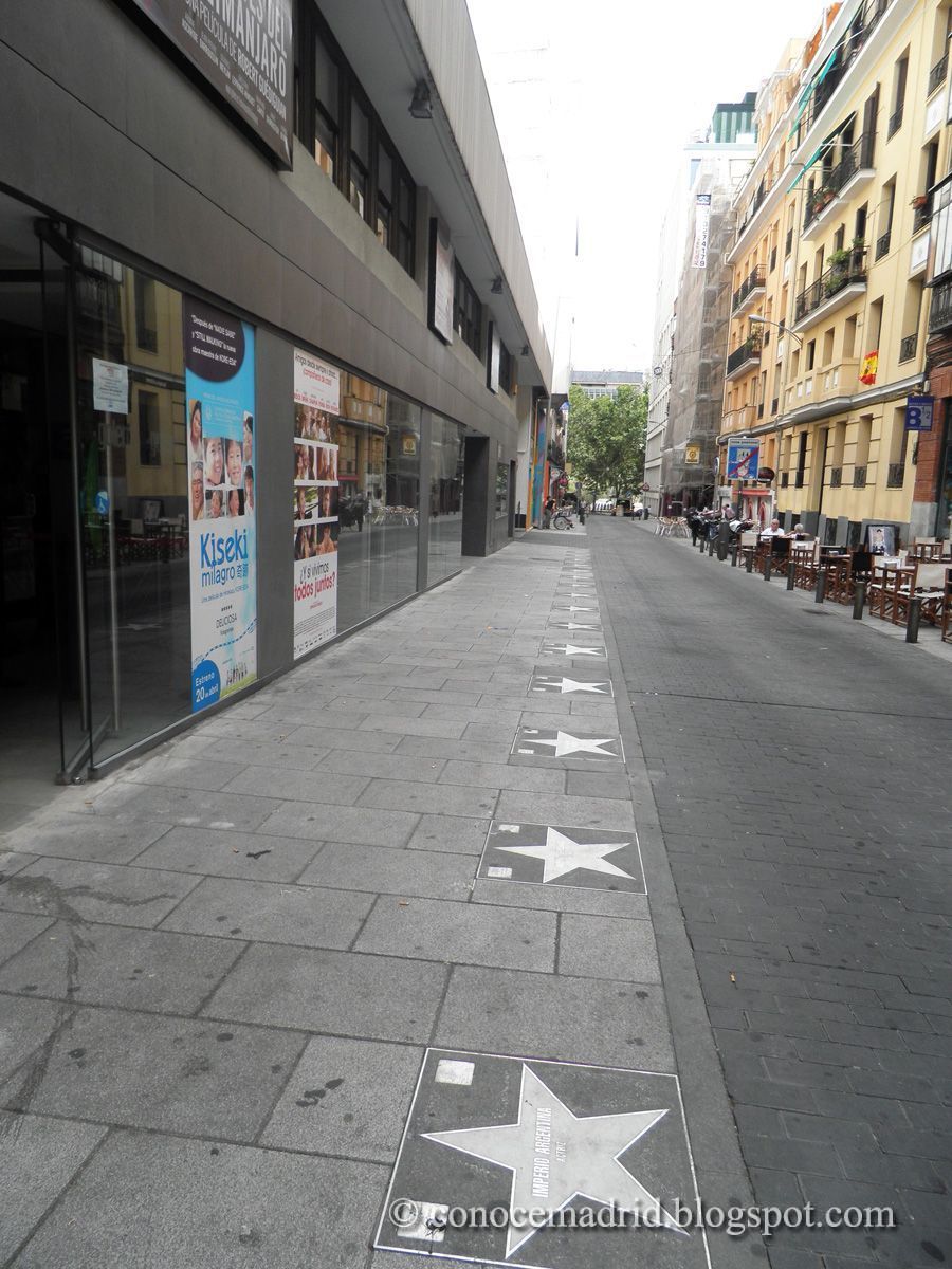 Conocer Madrid: Paseo de la fama &ldquo;calle de las estrellas&rdquo;