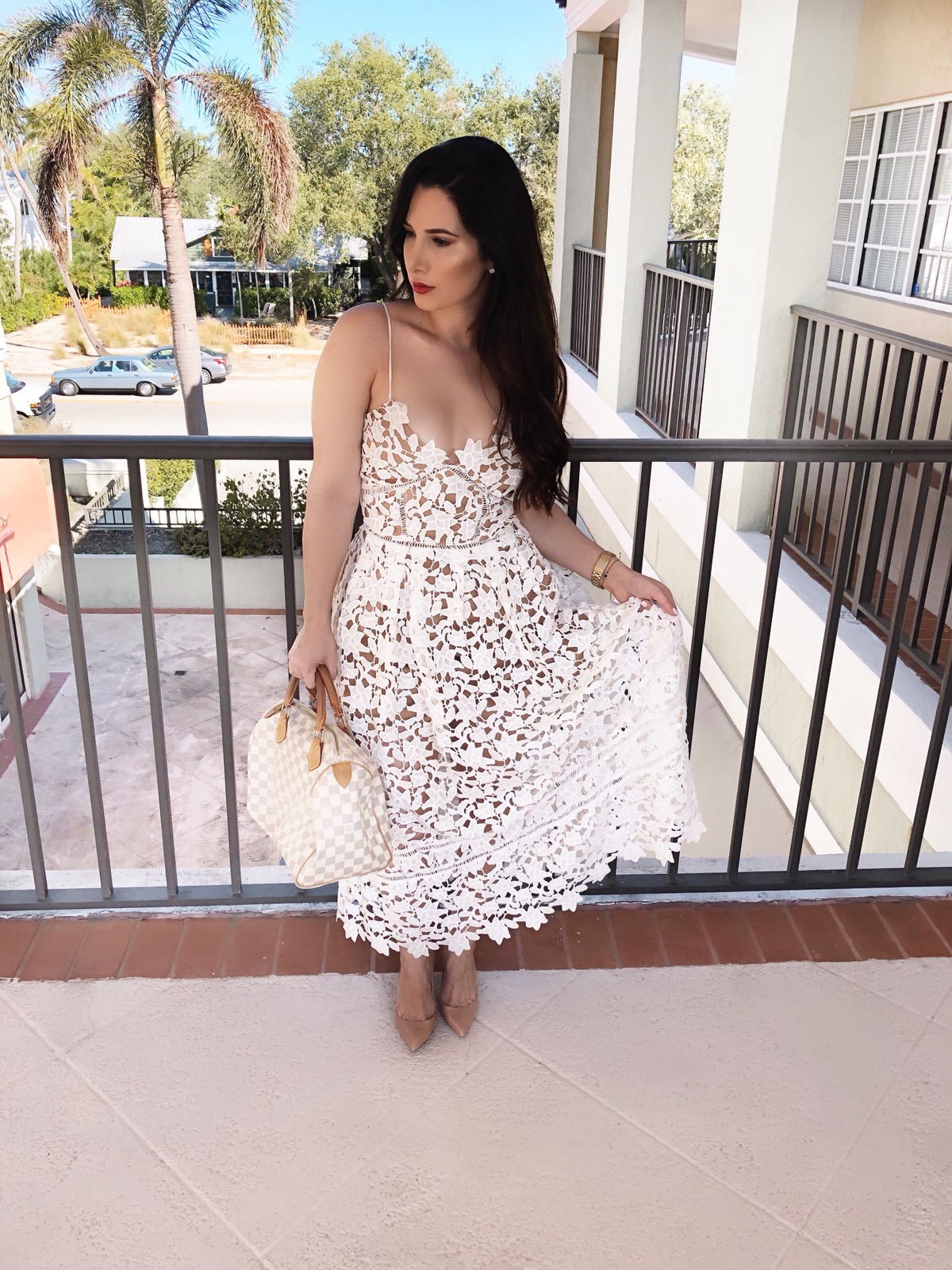 astr the label lace midi dress wine