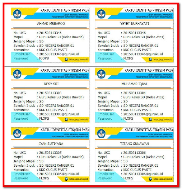 Aplikasi Cetak Kartu Sim Pkb Guru Format Excel.Xlsx