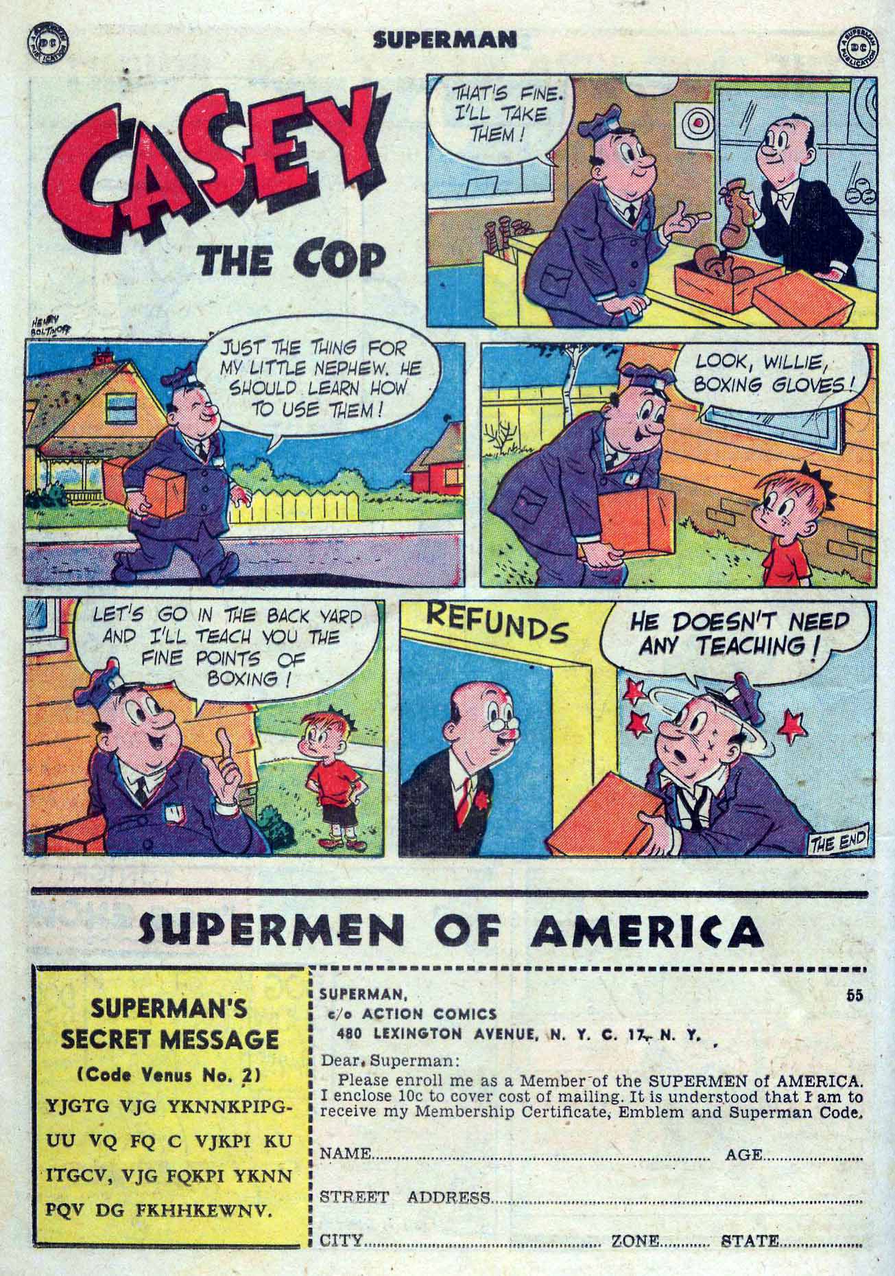 Read online Superman (1939) comic -  Issue #55 - 32