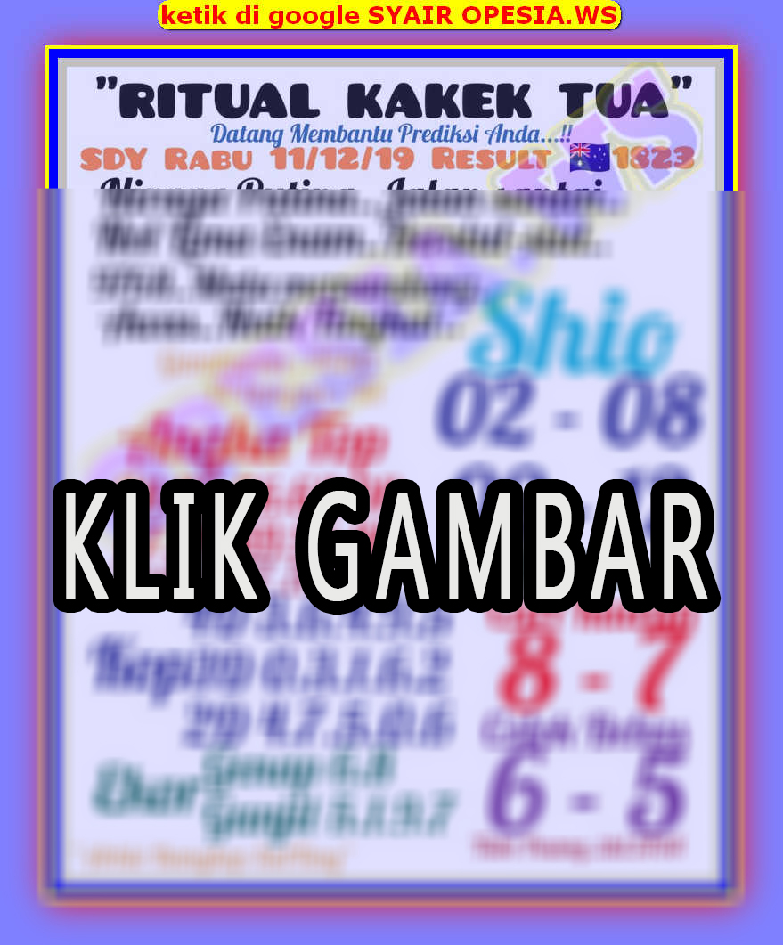 1 New Message Kode Syair Sydney 11 Desember 2019 Forum Syair Togel Hongkong Singapura Sydney