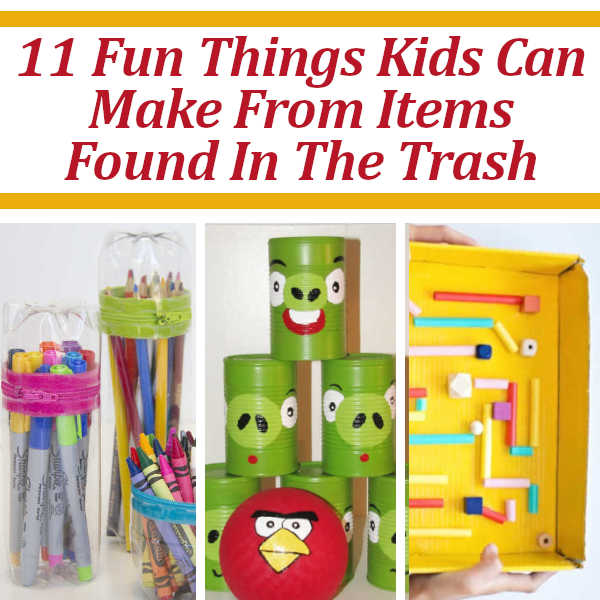 Fun Things Kids Can Make From Items Found In The Trash | DIY Home Sweet