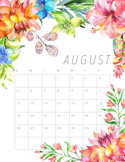 Free Printable Calendar August 2018