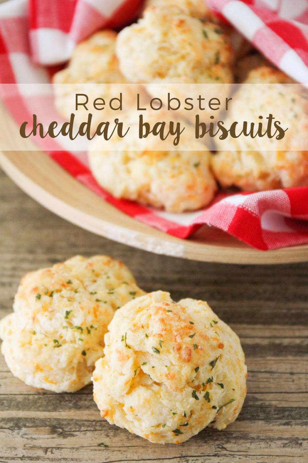 These Red Lobster copycat cheddar bay biscuits are soft and fluffy on the inside, crisp on the outside, and so cheesy and delicious! 