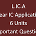 LICA (Linear IC Applications) Unit wise Important Questions
