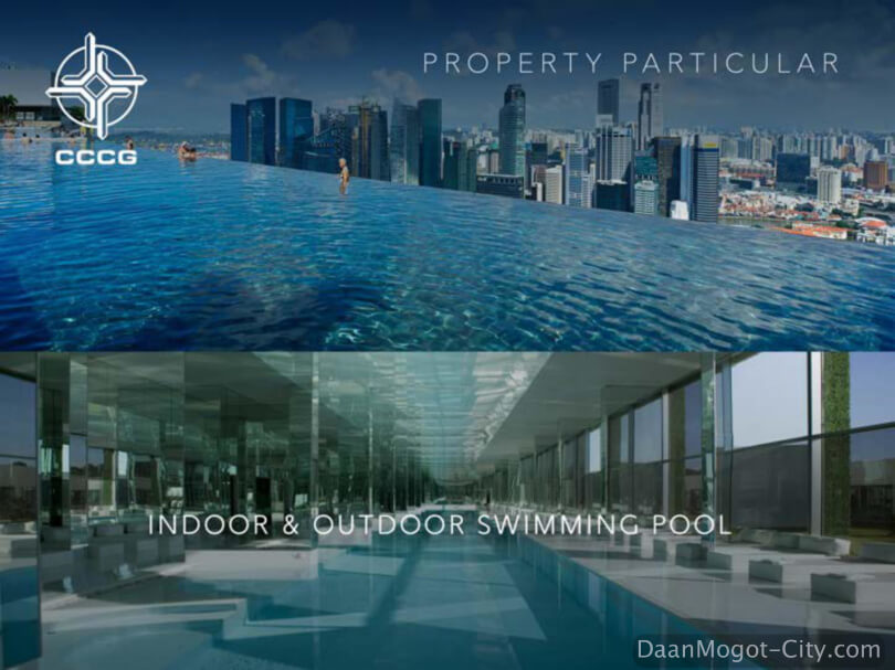 Indoor & Outdoor Swimming Pool illustration @ Daan Mogot City