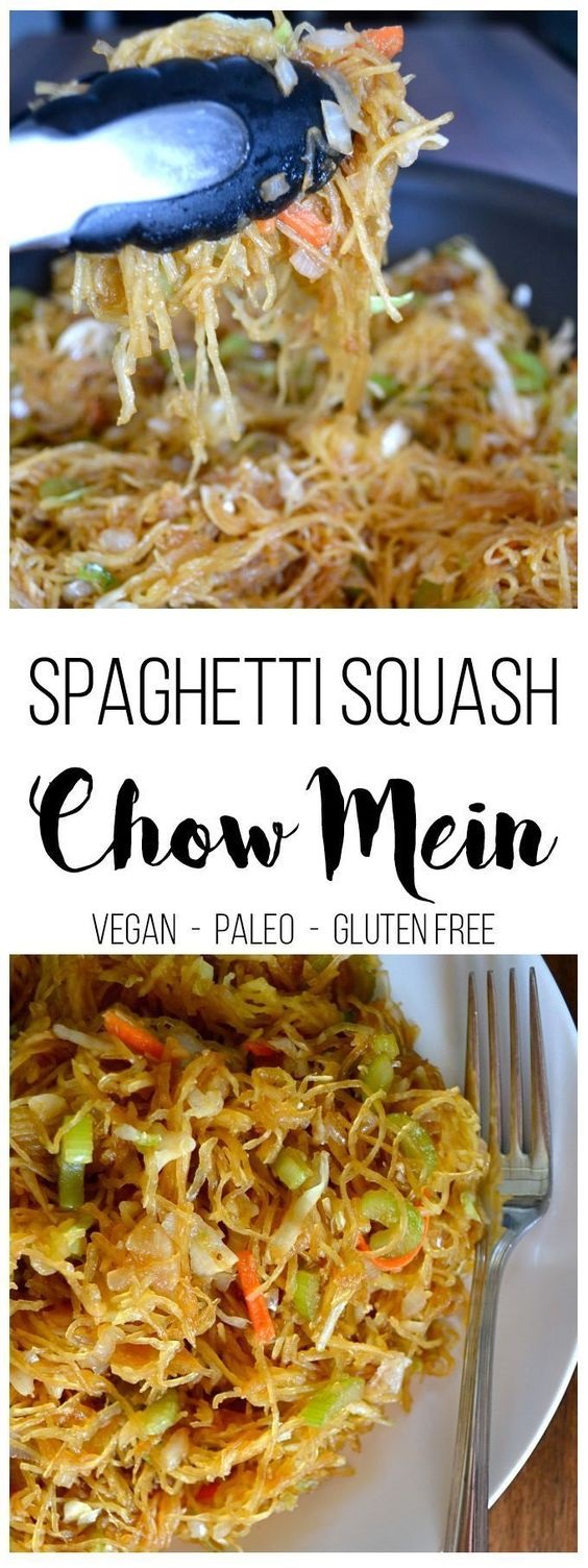 Spaghetti Squash Chow Mein