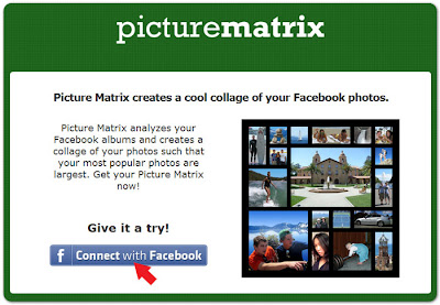 Picture matrix - создания коллажа из фотографий facebook | Connect with Facebook