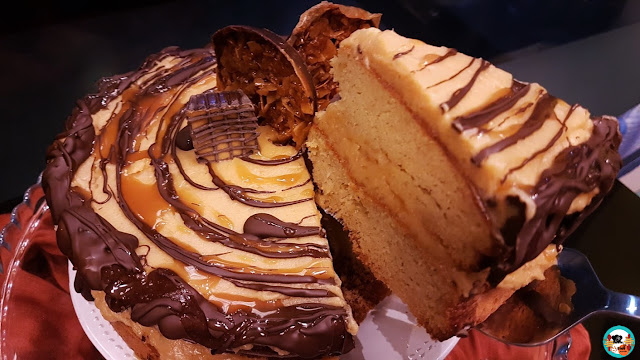 Tarta de chocolate y caramelo