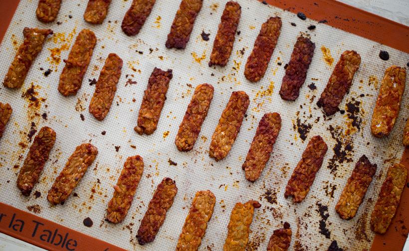baked tempeh bacon tempeh bacon, baked