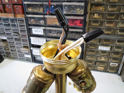 pull cluster lamp chain table repair clusters wire sockets rod threaded hickey examined various parts brass connector plug nuts finial