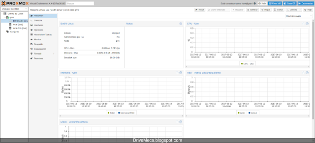 Creando maquina KVM en Proxmox VE Creando maquina KVM en Proxmox VE