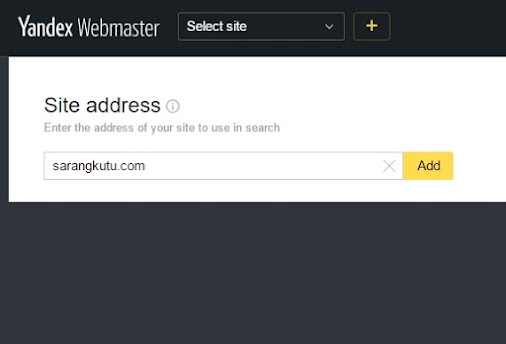 Cara Menambahkan Website Kita Pada Yandex Webmaster Tools