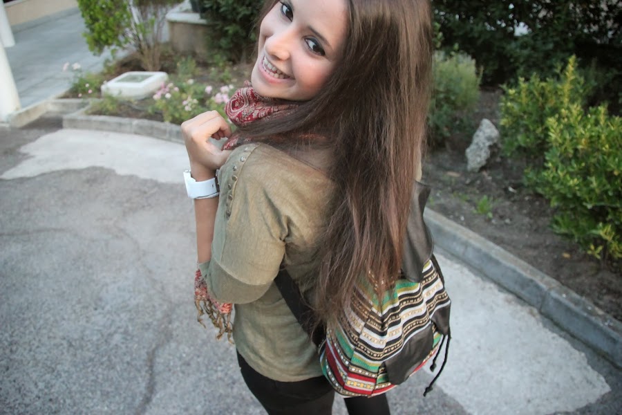 DIY Cómo hacer un bolso Mochila tipo étnico. Blog de costura y blog diy.