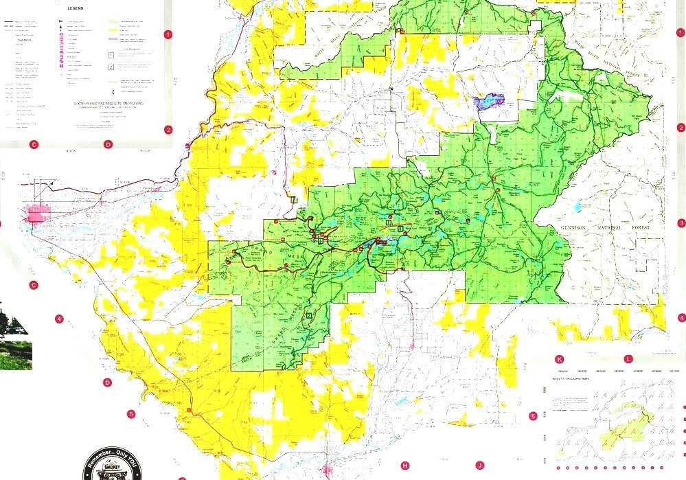 Grand Mesa National Forest - Grand Mesa National Forest Map