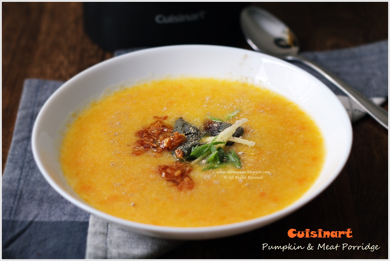 Pumpkin And Meat Porridge Using Cuisinart Hot And Cold Blender GH49