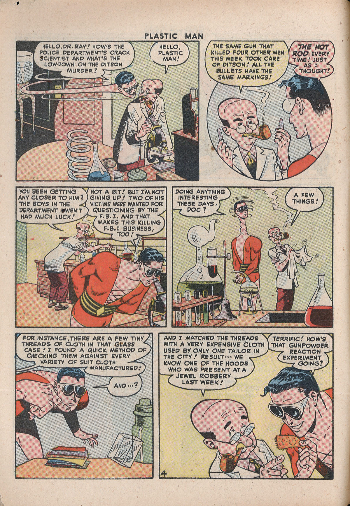 Read online Plastic Man (1943) comic -  Issue #8 - 6