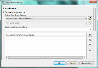 Memilih Output Coordinates Memilih Output Coordinates