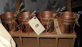 Copper numbered planters