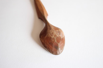 hand carved wooden pocket spoon