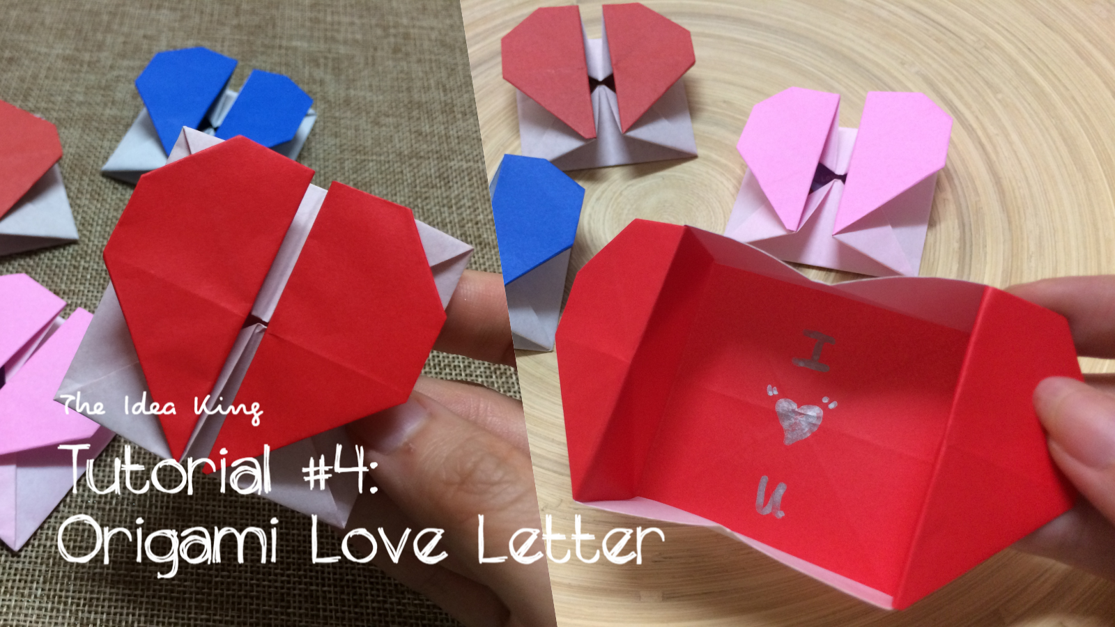 Heart origami wreath tutorial Tutorial #4: Origami Love Letter | The Idea King