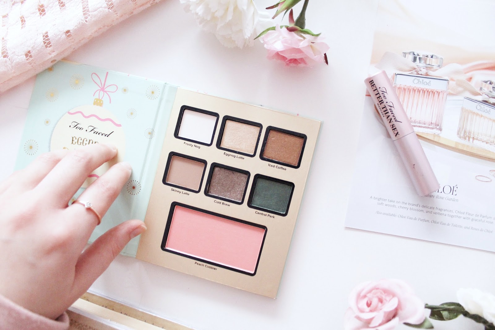 Too Faced Grande Hotel Cafe swatches and palettes review
