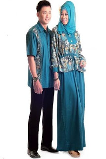 Gamis Batik Kombinasi Sifon Untuk Pesta