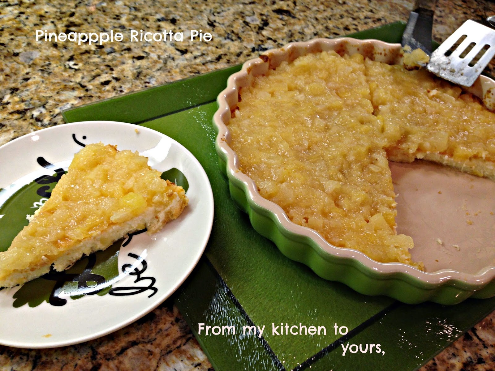 I Like to Bake and Cook Blog Soprano's Ricotta Pie