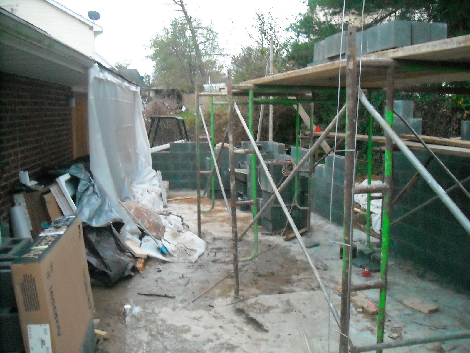 Our House Addition: Walls Go Up for the Addition
