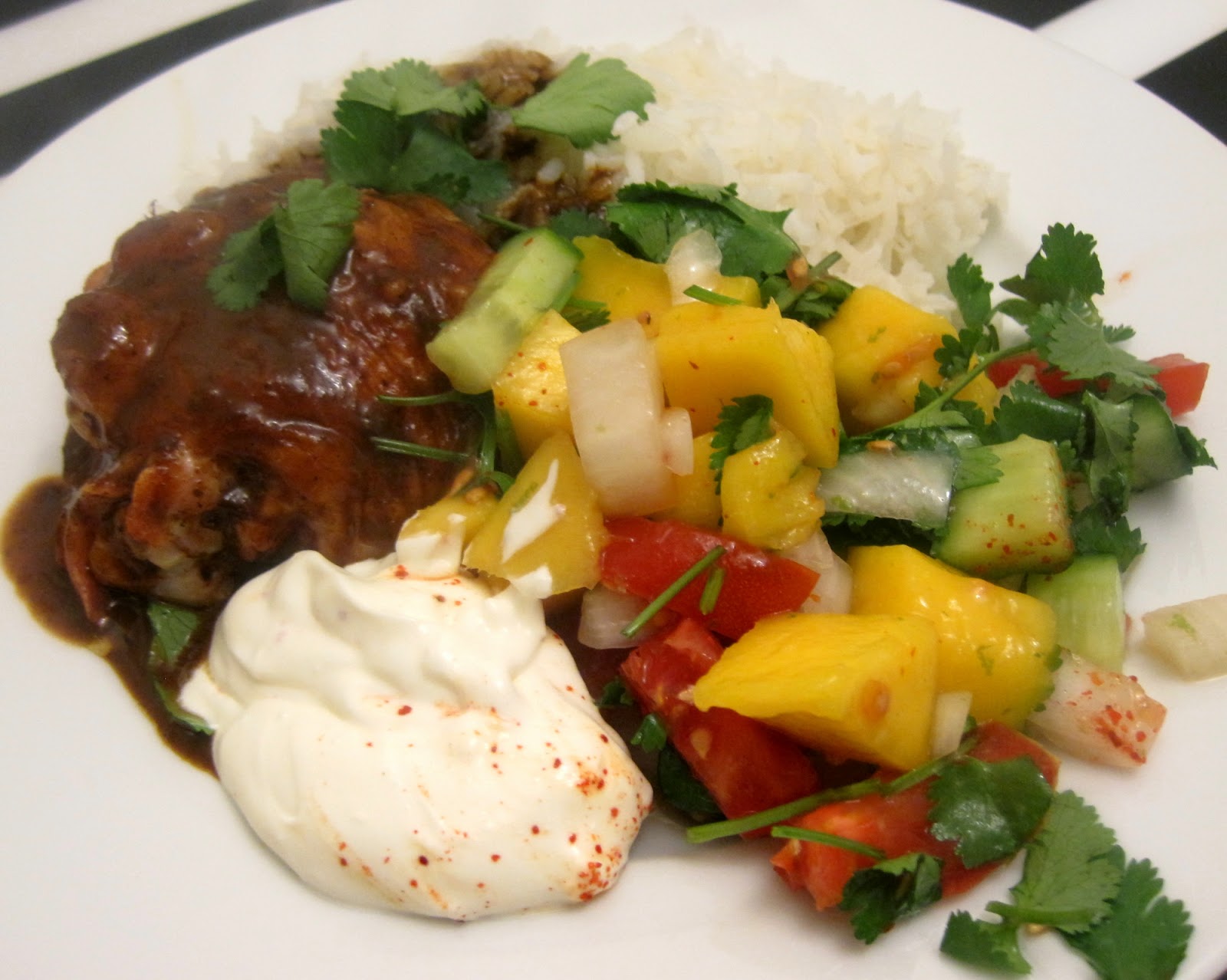 Lynne's Dinners Chicken Mole with Mango Salsa