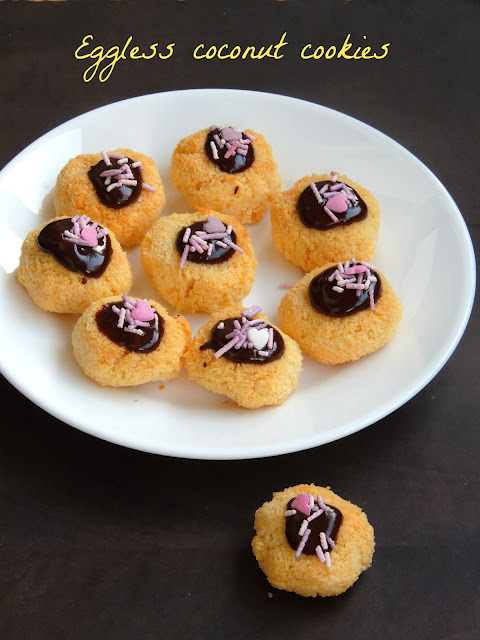Eggless dessicated Coconut Cookies